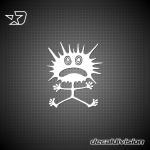 Splat Man Sticker